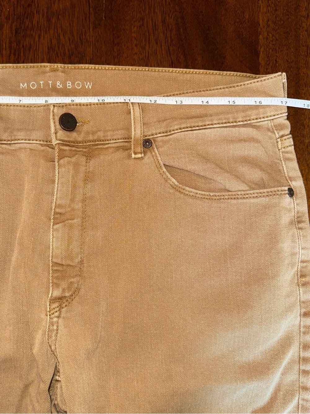 Mott & Bow Slim Mercer Jeans Khaki Men’s Size 34 x 30